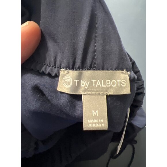 T By Talbots Navy Blue Stretch Skort M Pickleball Tennis  Drawstrings & Pockets - Picture 4 of 10